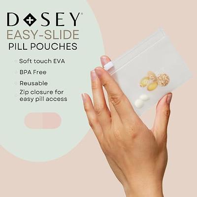 Pill Pouch Bags Zippered Pill Pouch Reusable Pill Bags Clear Plastic Pill  Bags Self Sealing Travel