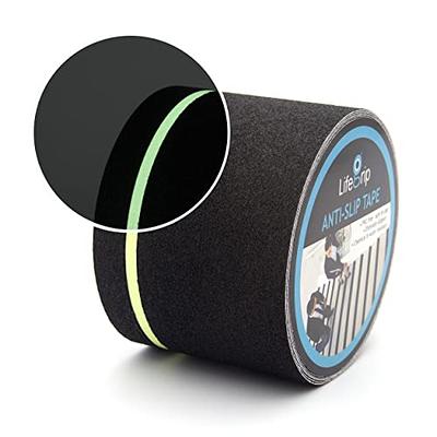 LifeGrip Anti Slip Traction Tape with Glow in Dark Green Stripe, 4 Inch x  30 Feet 