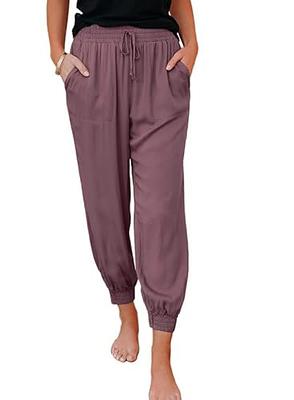 Women's Plus Size Jogger Pajama Pants Comfy Lounge Pants with Pockets