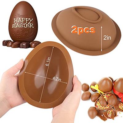 Easter Egg Shaped Silicone Chocolate Candy Mold, Baking Molds for