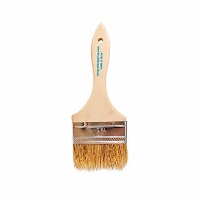 CHIP PAINT BRUSHES Disposable Wide Brush Light Brown 96 Pack 1