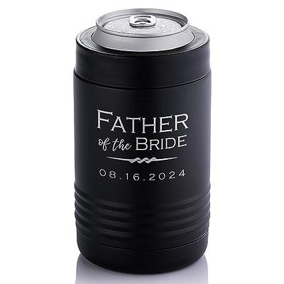 Groomsmen Customized Metal Can Cooler and Bottle Opener, Engraved Metal Can  Holder, Personalized Beer Can Cooler, Gift for Man 