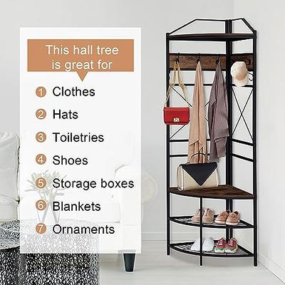 Benches  Corner hall tree, Coat and shoe rack, Hall tree