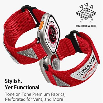 Red Magnetic Clasp Adjustable Strap For Apple Iwatch (45mm/49mm) – The Hatke