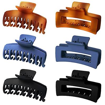 12 Pack Hair Claw Clips include 4.1 inch Large Clip and 2 inch Small Clip  Claw Clips for Thick Thin Hair Strong Hold jaw clip Big Non-slip Matte Hair  Clips for Women