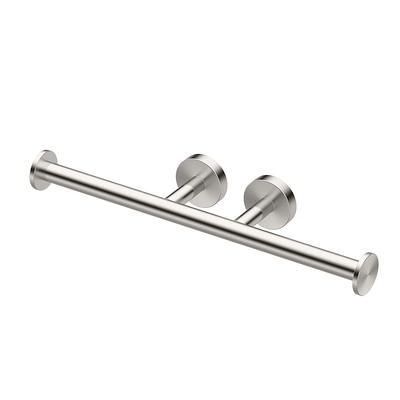 Gatco Bathroom Essentials Satin Nickel Freestanding Spring-loaded