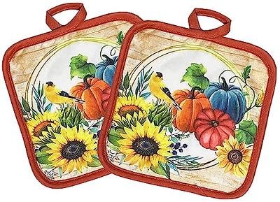 Lobyn Value Packs Oven Mitts and Pot Holders - Kitchen Towels and Dish  Cloths Sets - Oven Mitts - Tea Towels - Dish Cloths Set (Pumpkin) - Yahoo  Shopping