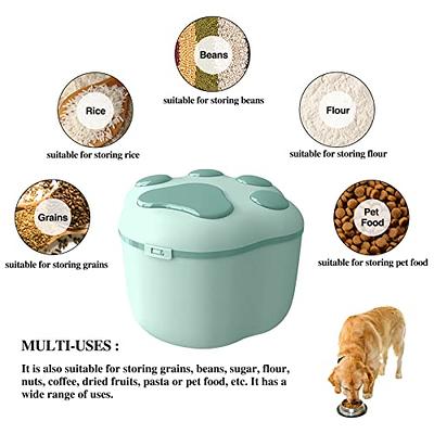 Iris 55 Quart Airtight Pet Food Container, Almond