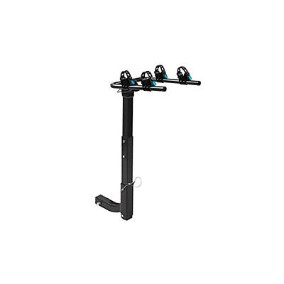 TRAPSKI 2-Bike Carrier Rack, Double Fold Design with a 2-inch Hitch Mount, Heavy Duty Steel Frame, Black, 3 Year Warranty