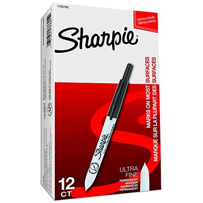  SHARPIE Permanent Markers, Fine Point, Black, 2 Boxes