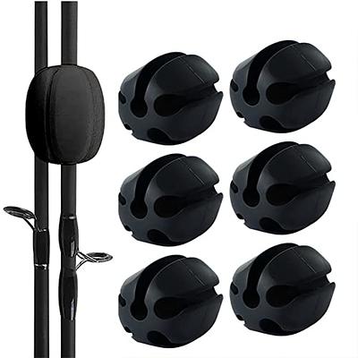 Naiveferry 6Pcs Silicone Fishing Rod Holder Straps Black, Portable Fishing  Rod Fixed Ball Rubber Fishing Pole Clips Fly Fishing Accessories - Yahoo  Shopping