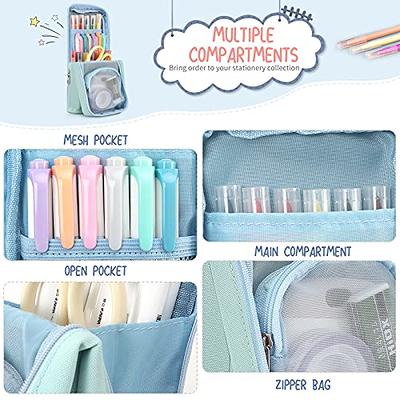 BTSKY Colored Pencil Case- 200 Slots Pencil Holder Pen Bag Large Capacity  Pencil Organizer with Handle Strap Handy Colored Pencil Box with Printing  Pattern Blue Star - Yahoo Shopping