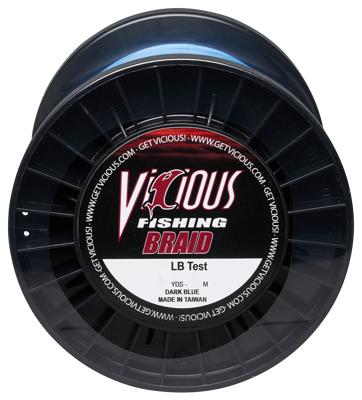 Vicious Fishing Standard Braid Fishing Line - Hi-Vis Blue - 300 Yards - 15  lb. - Yahoo Shopping