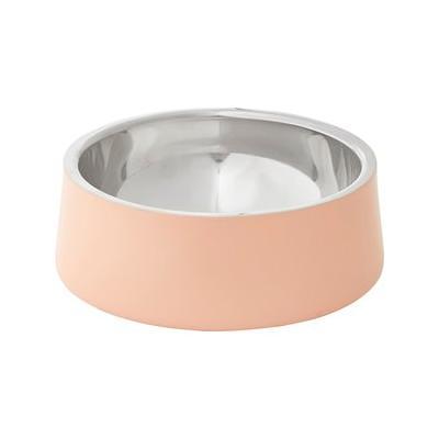 FRISCO Marble Print Stainless Steel Double Elevated Dog Bowl, Gold