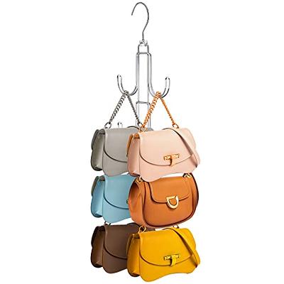 Space Saving Bag Organizer, Multi Layer Hanging Handbag Purse Organizer For  Wardrobe Closet Collapsible Hanging Closet Shelves For Bags For Traveling,  Stuff Bag