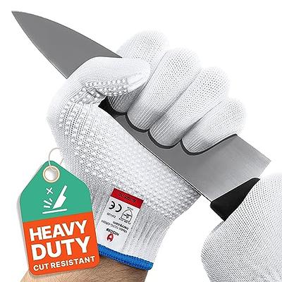 mearens Cut Resistant Gloves, Food Grade Safety Gloves Kitchen Anti Cut  Gloves for Cutting, Level 5 Proof Cutting Work Gloves