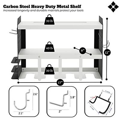 Wall Mount Battery and Charger Organizing Bracket for Black