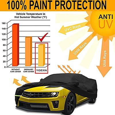 Yixin Waterproof Car Covers for 2010-2021 Chevy Camaro Car Cover 190T Covers  Customer Fit 100% Waterproof Windproof Strap & Double Door Zipper Up to  192” L (Black) - Yahoo Shopping