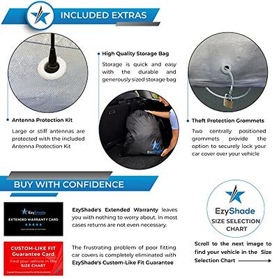 EzyShade 10-Layer Car Cover Waterproof All Weather. See Vehicle Size-Chart  for Accurate Fit. Outdoor Full Exterior Covers for Automobiles Sedan Hatch  SUV Rain Sun Protection. Size A0 (See Size Chart) - Yahoo