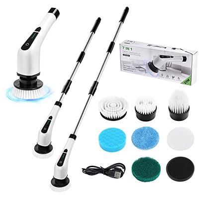 Electric Spin Scrubber, Cordless Cleaning Brush with 7 Replaceable Brush  Heads Power Shower Scrubber Electric Spin Brush Adjustable Extension Handle  for Bathroom, Tub, Tile, Floor - Yahoo Shopping