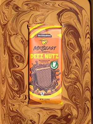 Feastables Mr Beast Milk Chocolate, Crunch Deez Nutz Peanut Butter