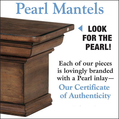 Pearl Mantels Savannah Transitional Premium Pine Wood Mantel Shelf