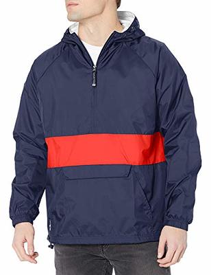 Windbreaker with clearance front pouch