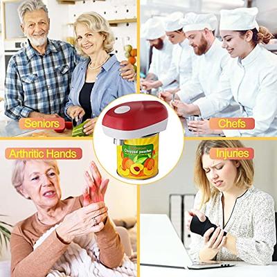 Higher Torque and One Touch Electric Jar Opener Easy Remove Almost Size Lid  with Auto-Off, Powerful Bottle Opener for Arthritic Hands, Automatic Jar