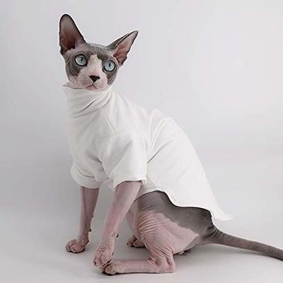 Dinosaur Design Sphynx Hairless Cat Clothes Cute Breathable Summer Cotton  Shirts Cat Costume Pet Clothes,Round Collar Kitten T-Shirts with Sleeves
