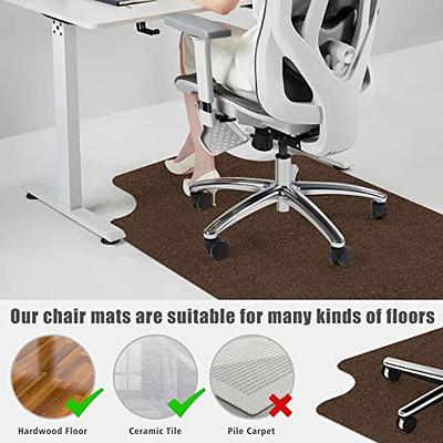 Anidaroel Office Chair Mat for Hardwood Floor, 36X48 Chair Rugs Floor  Protectors, Desk Chair Mat for Rolling Chair, Computer Chair Mat with