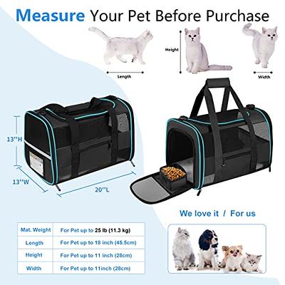 EXPAWLORER cat carriers for Large cats 20 lbs - Soft-Sided