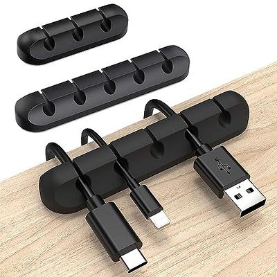 Clips para cables, 50 unidades, clips autoadhesivos para organizar cables,  organizador de cables, soportes para cables para electrodomésticos, PC