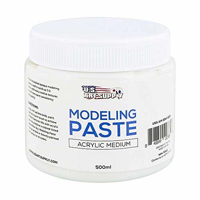 U.S. Art Supply Modeling Paste Acrylic Medium, 500ml Tub - Yahoo Shopping