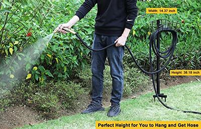 Freestanding Garden Storage Hose Stand Holder Metal Water Pipe