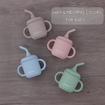 HOTUT Silicone Baby Straw Cup, 210ml/7oz Silicone Training Cup