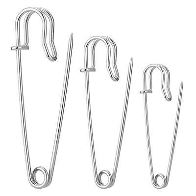 120pcs Safety Pins with Clear Case, Mini Metal Safety Pins, 19mm Assorted  Safety Pins Small Colorful Safety Pins Nickel Plated Stainless Steel Safety
