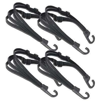 4pcs Bungee Cords With Hooks Elastic Rope Straps For Camping Bike