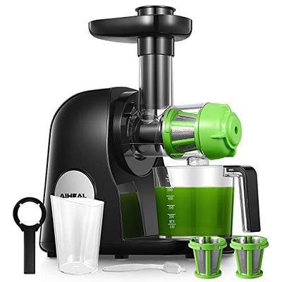 Mini Compact Juicer Machines, SOVIDER Small Cold Press Juicer Easy to  Clean, Portable Slow Masticating Juicer with Reverse Function Brush Cups