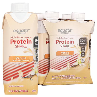 Equate High Performance Protein Shake, Caramel, 11 oz., 4 Ct