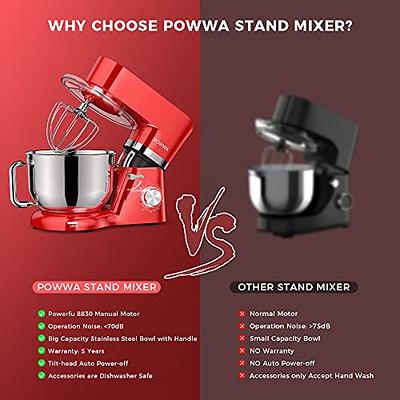 Cozeemax 2 in 1 Hand Mixers Kitchen Electric Stand Mixer with Bowl 3 Quart, Electric Mixer Handheld for Everyday Use, Dough Hooks & Mixer Beaters for