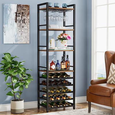 Tribesigns 20 Bottle Brown Mdf Wine Rack Hoga Jw0326 Yahoo Ping