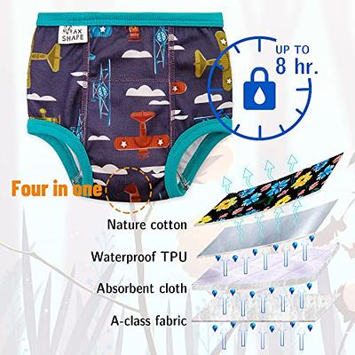 6 Pack Unisex Cotton Reusable Potty Training Waterproof Training Pants