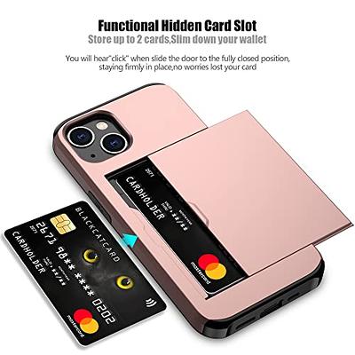 WeLoveCase for Samsung Galaxy S21 Wallet Case with Credit Card Holder &  Hidden Mirror, Defender Protective Shockproof Heavy Duty Protection Phone