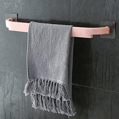 kiskick Towel Bar Self Adhesive No Drilling Hanging Towel Waterproof Toilet  Towel Rack Bathroom Accessories Pink - Yahoo Shopping