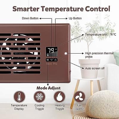 Feekoon Quiet Vent Fan Booster 4 x 10 Smart Register Booster Fan