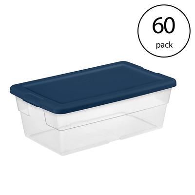 Sterilite 56 qt. Latching Stackable Wheeled Storage Container with Lid  (8-Pack), Clear - Yahoo Shopping