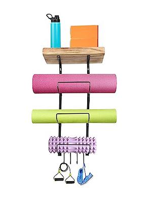 Caroeas Yoga Mat Storage Rack, 27 inches X-Large Yoga Mat Holder Accessories,  Home Gym Equipment Storage Yoga Mats, Women Men Workout Equipment  Organization with 4 Wheels, White - Yahoo Shopping