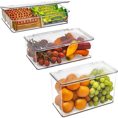 Kootek Refrigerator Organizer Bins with Removable Dividers, Freezer Organizer  Bins Clear Pantry Organization and Storage Bins, Plastic Stackable Food Storage  Bins for Fridge, Kitchen, Cabinet (4 Pack) - Yahoo Shopping