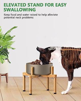 Vantic Dog Bowl Stand, Adjustable Elevated Dog Food Stand for 6.5-11 Wide  Bowls, Durable Bamboo Raised Dog Bowl Holder for Medium and Large Dogs(Bowl  Not Included) - Yahoo Shopping