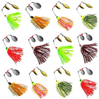 Spinner-Bait Bass Fishing Lure,4pcs Set Fishing Spinnerbait Lure Buzzbaits  Hard Metal Jig Multicolor Swimbait for Bass Trout Salmon Salt and Fresh  Water - Yahoo Shopping